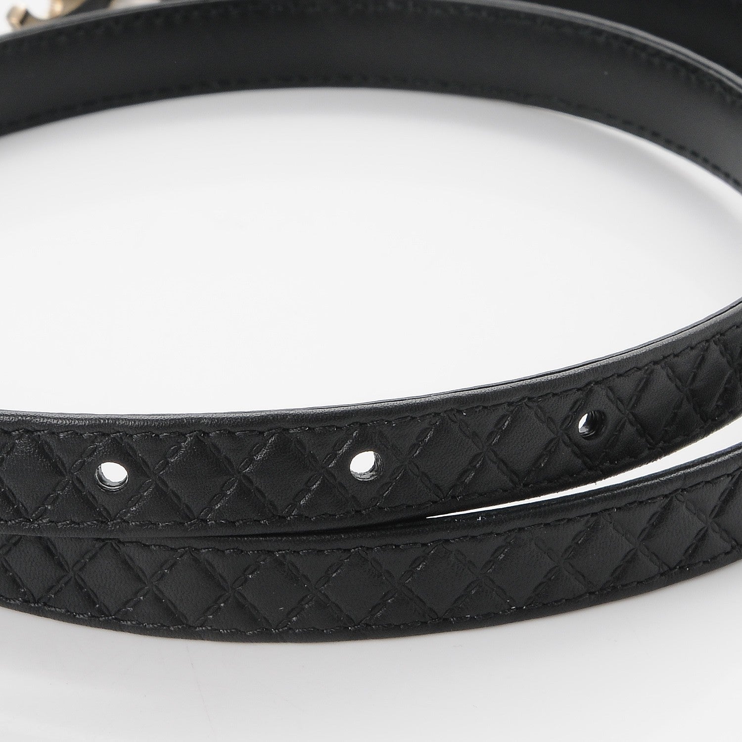 Chanel Lambskin Quilted CC Belt 75 30 Black 4 of 8