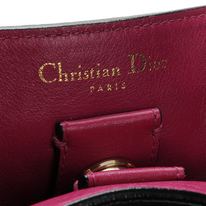 Christian Dior Bullcalf Medium Diorissimo Tote Black Rose Indien 7 of 8