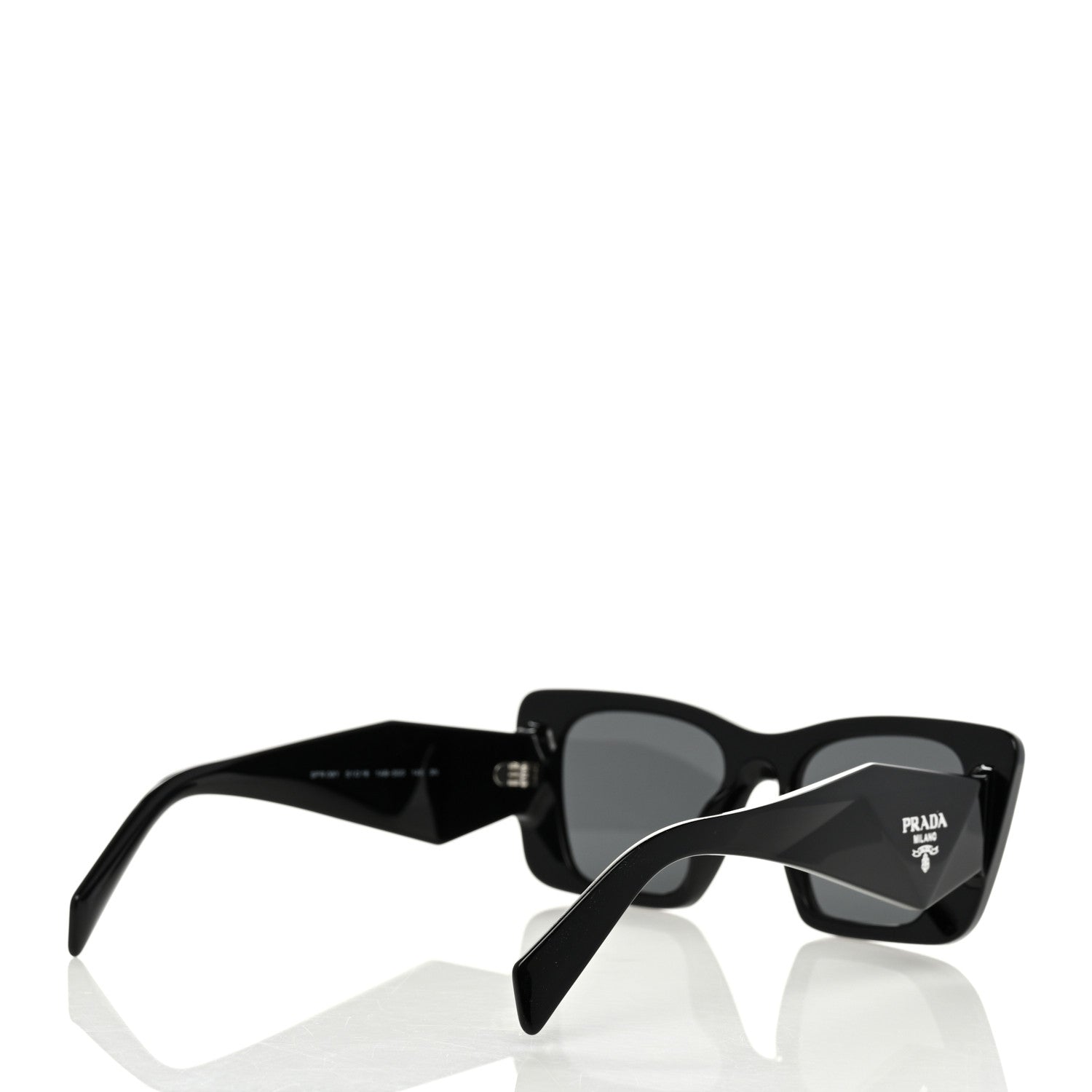 Prada Acetate Symbole Sunglasses SPR 08Y Black 4 of 7