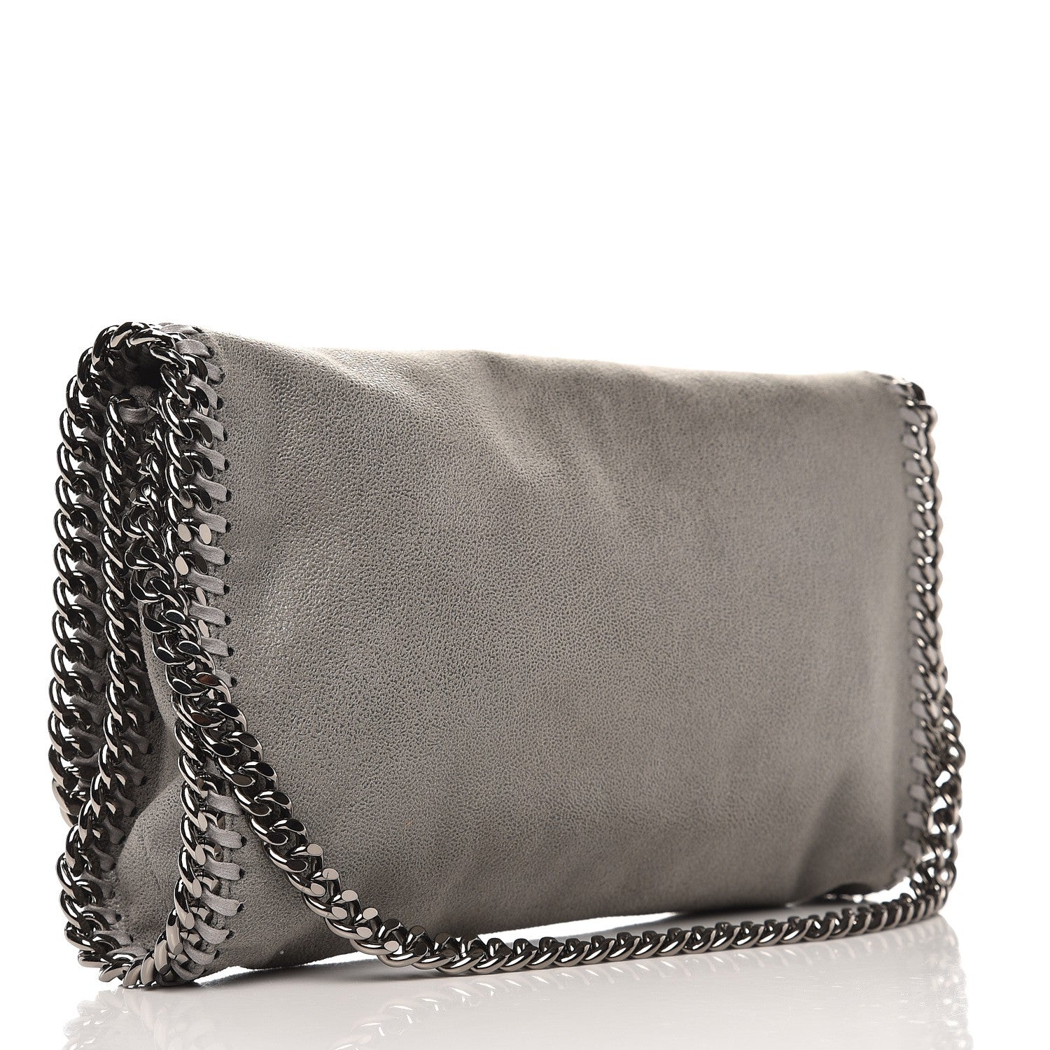Stella McCartney Shaggy Deer Falabella Clutch Light Grey 3 of 8