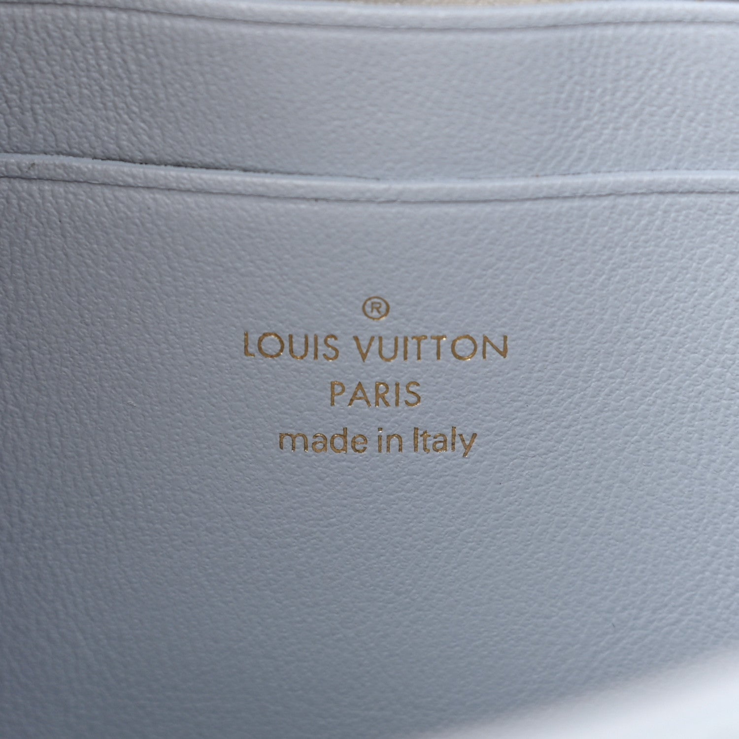 Louis Vuitton Calfskin Bubblegram Wallet On Strap Ice Blue 7 of 11