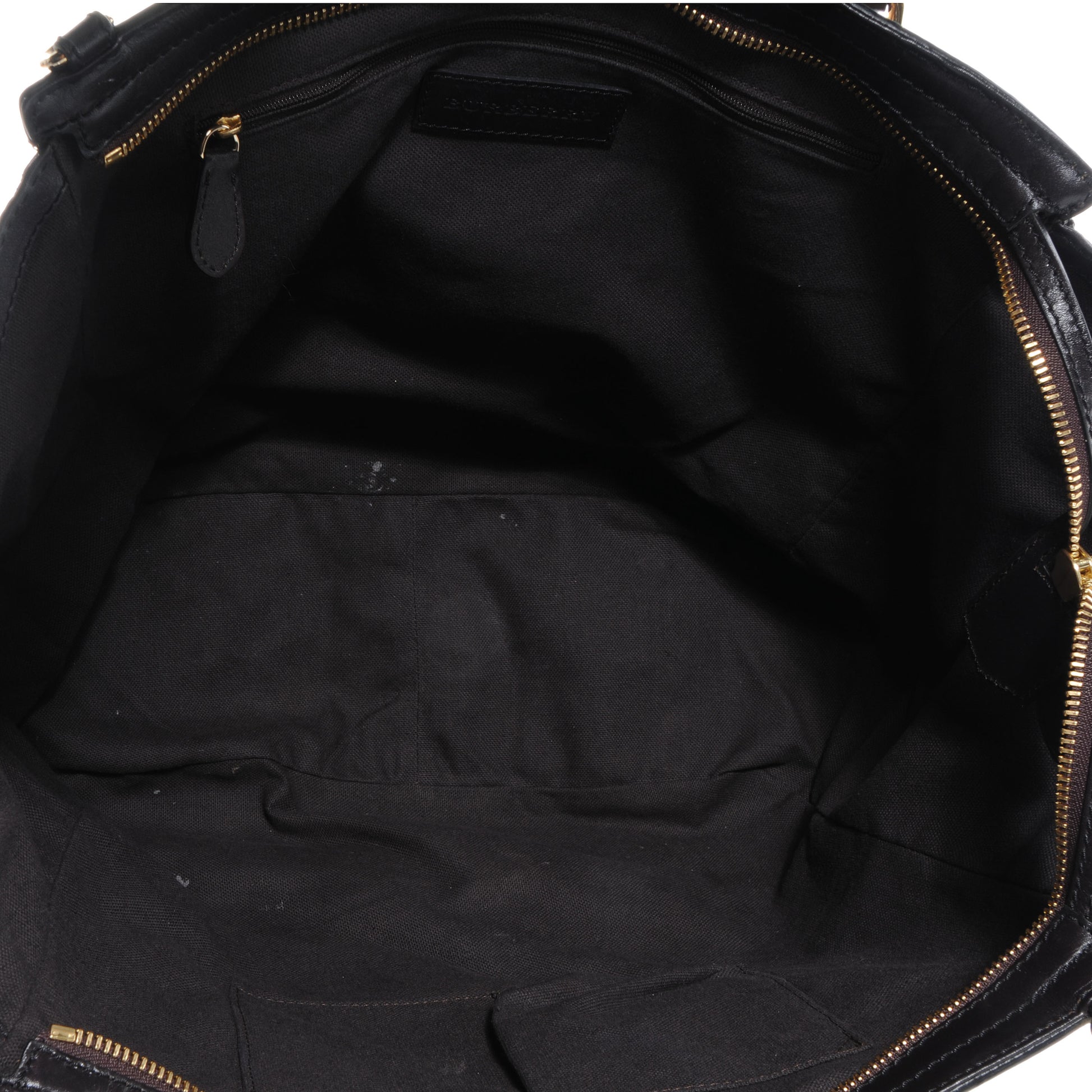Burberry Haymarket Check Medium Brogue Tassel Tote 5 of 12