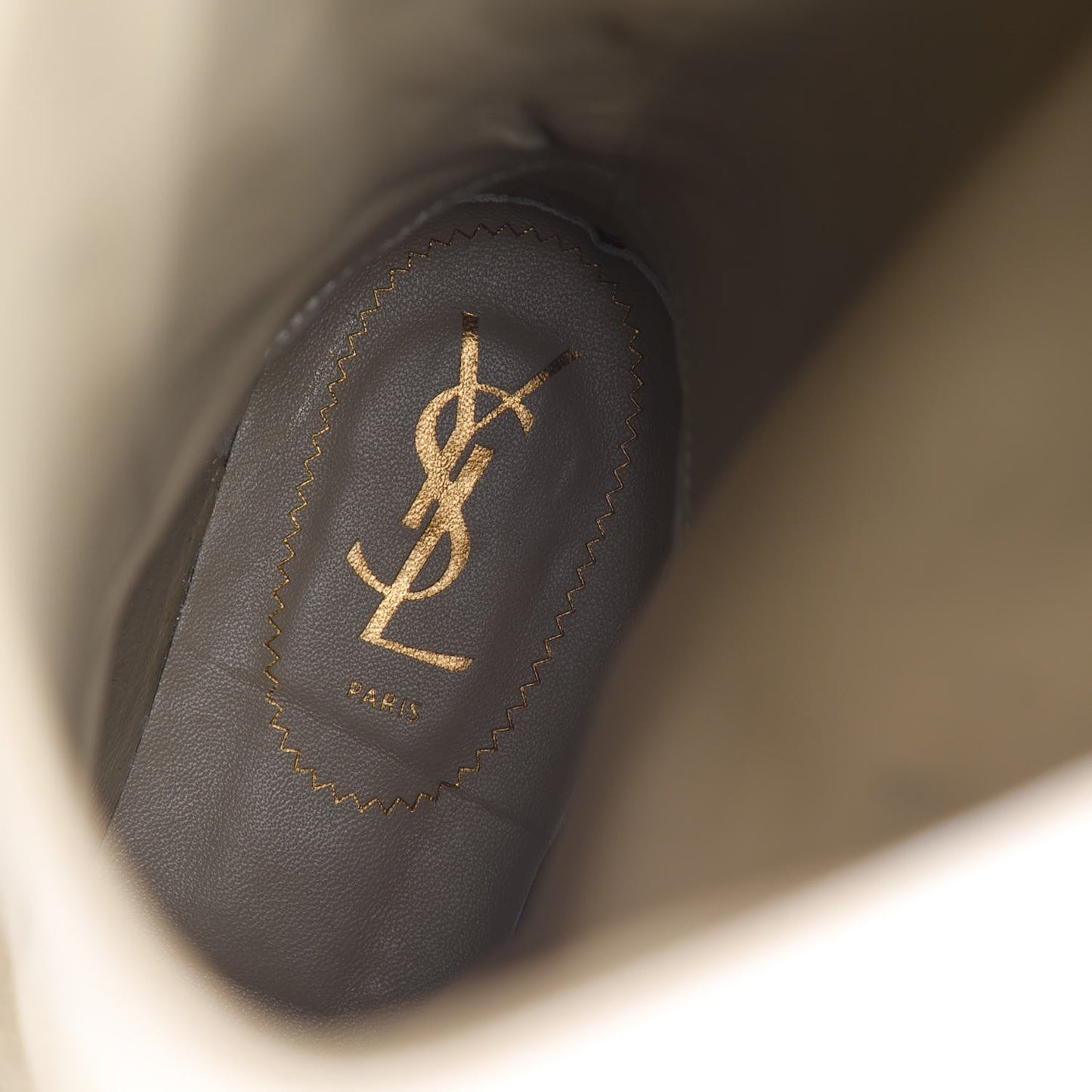 Suede Knee High Flat Boots 41 Beige