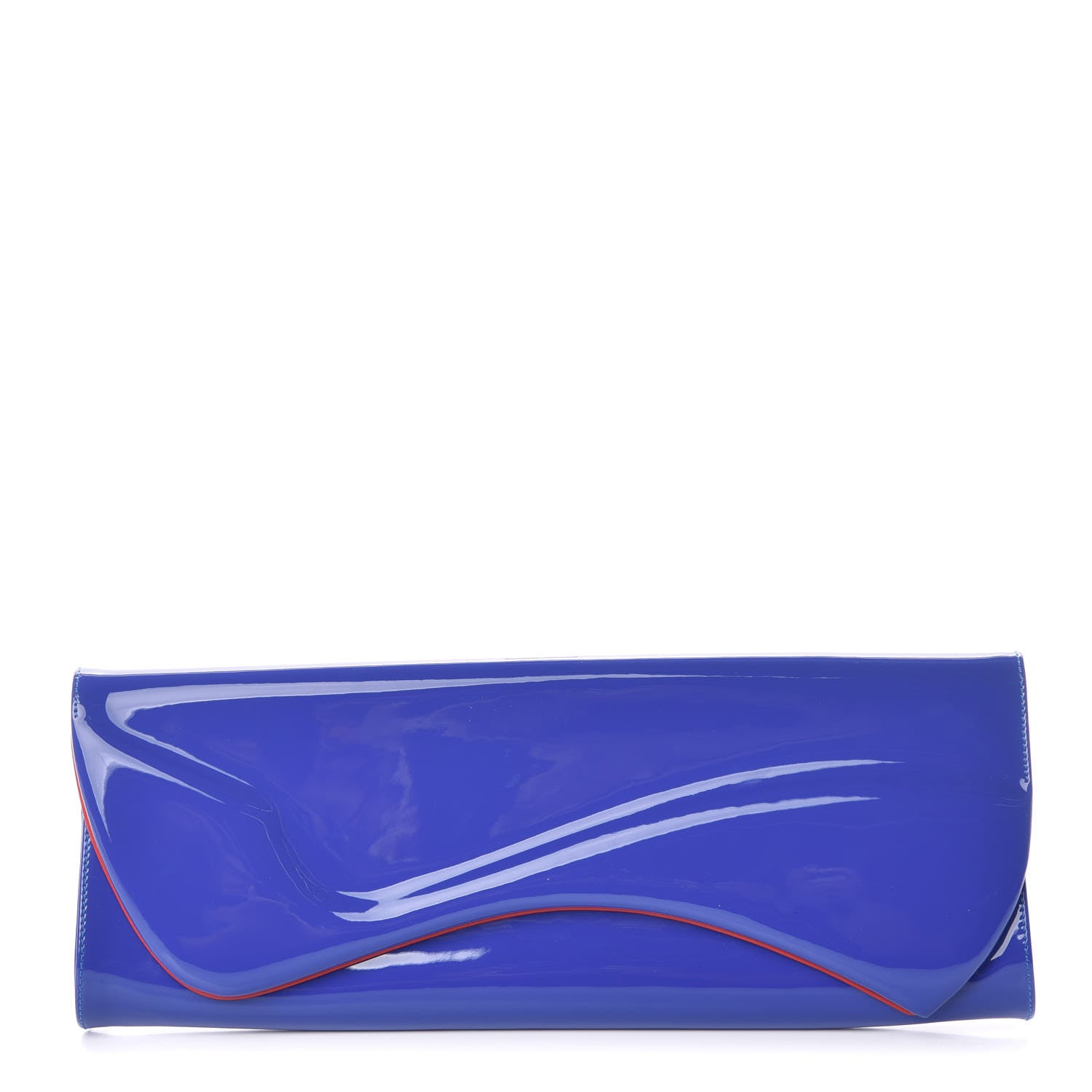 Christian Louboutin Patent Pigalle Clutch Pervenche 1 of 8