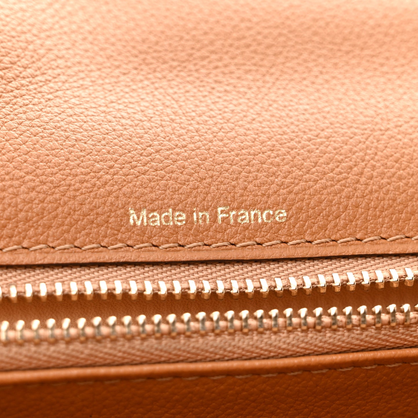 Grained Calfskin MM Brillant Satchel Natural