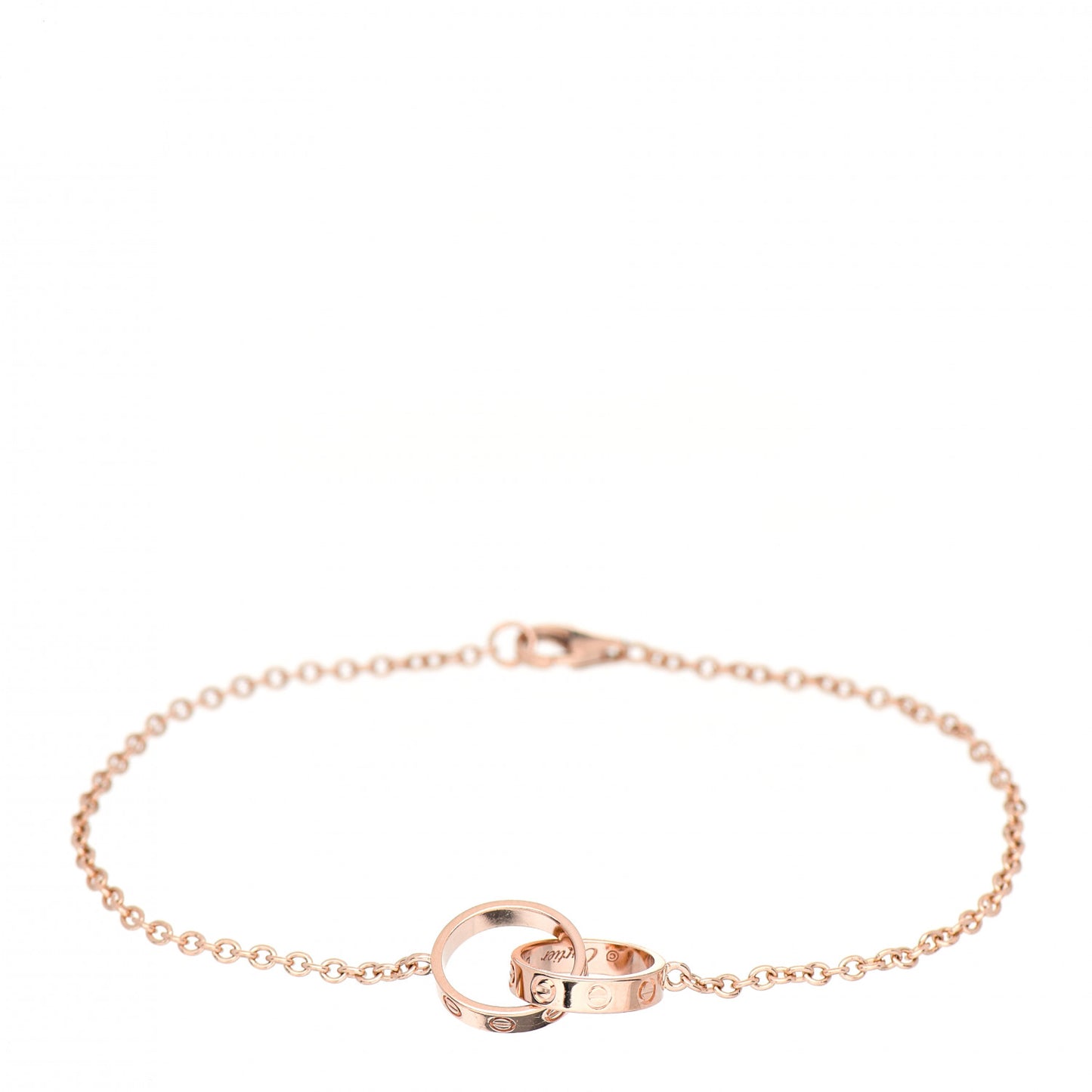 18K Pink Gold Interlocking LOVE Bracelet