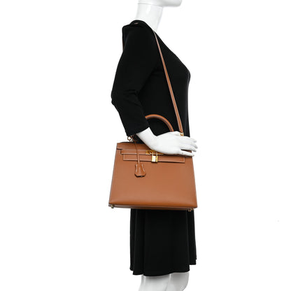 Hermes Epsom Kelly Sellier 28 Gold 2 of 11