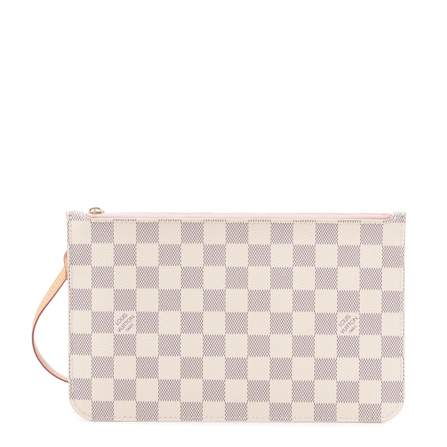 Louis Vuitton Damier Azur Neverfull MM GM Pochette Rose Ballerine 1 of 7