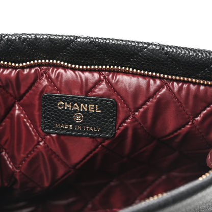 Chanel Caviar Quilted CC Beauty Clutch Black 6 of 7