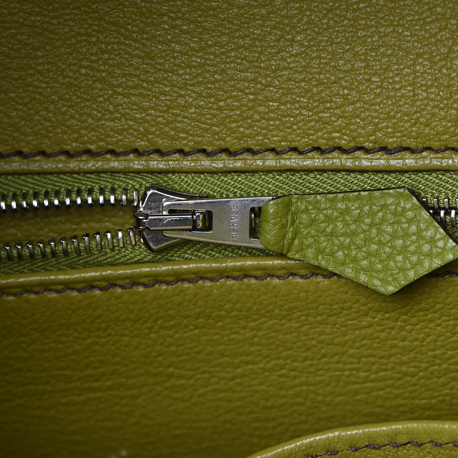 Hermes Togo Birkin 35 Vert Anis 16 of 37