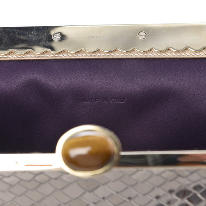 Judith Leiber Crystal Metallic Clutch Antique Gold 7 of 10