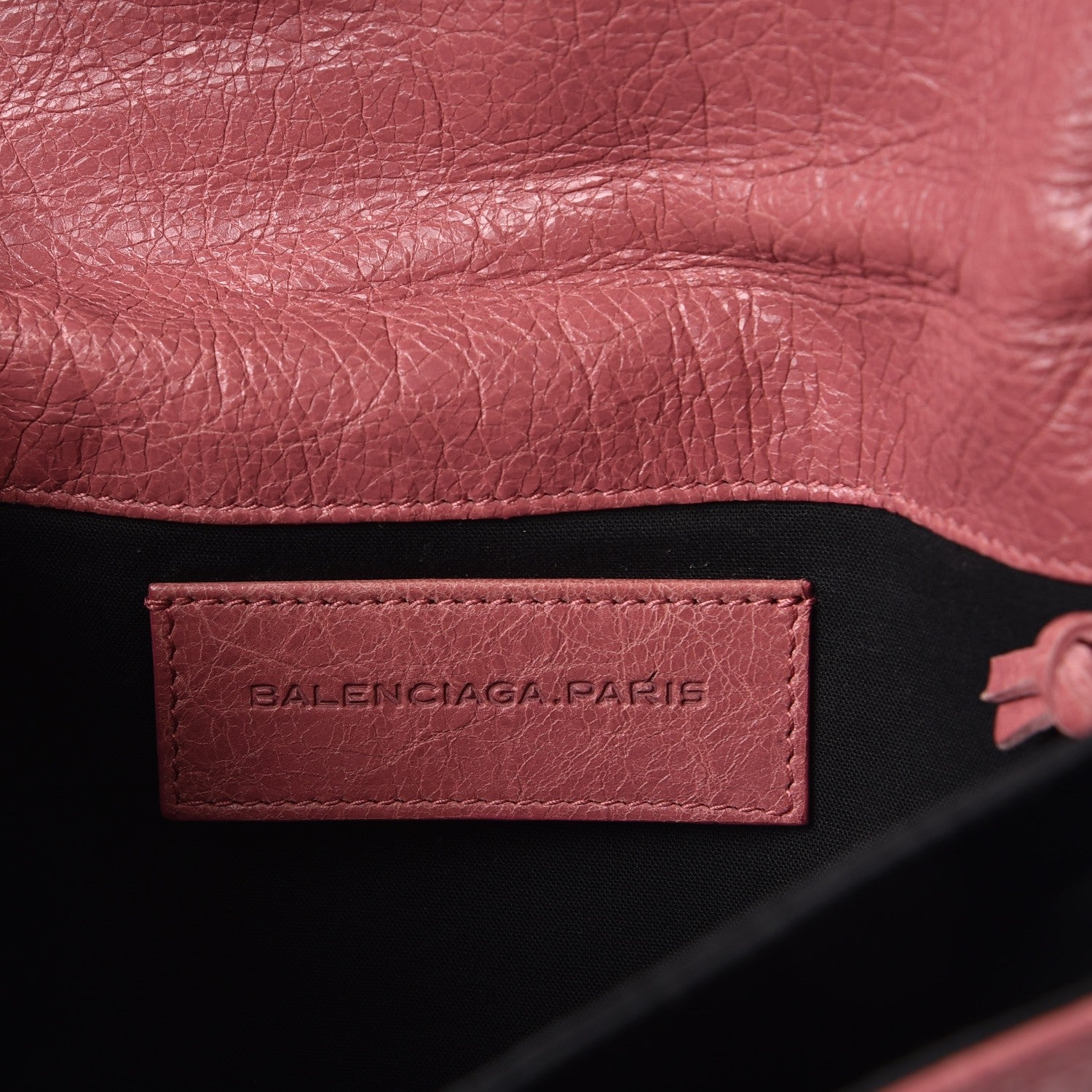 Balenciaga Agneau Giant 12 Silver Hardware Envelope Clutch Rose Bruyere 6 of 7