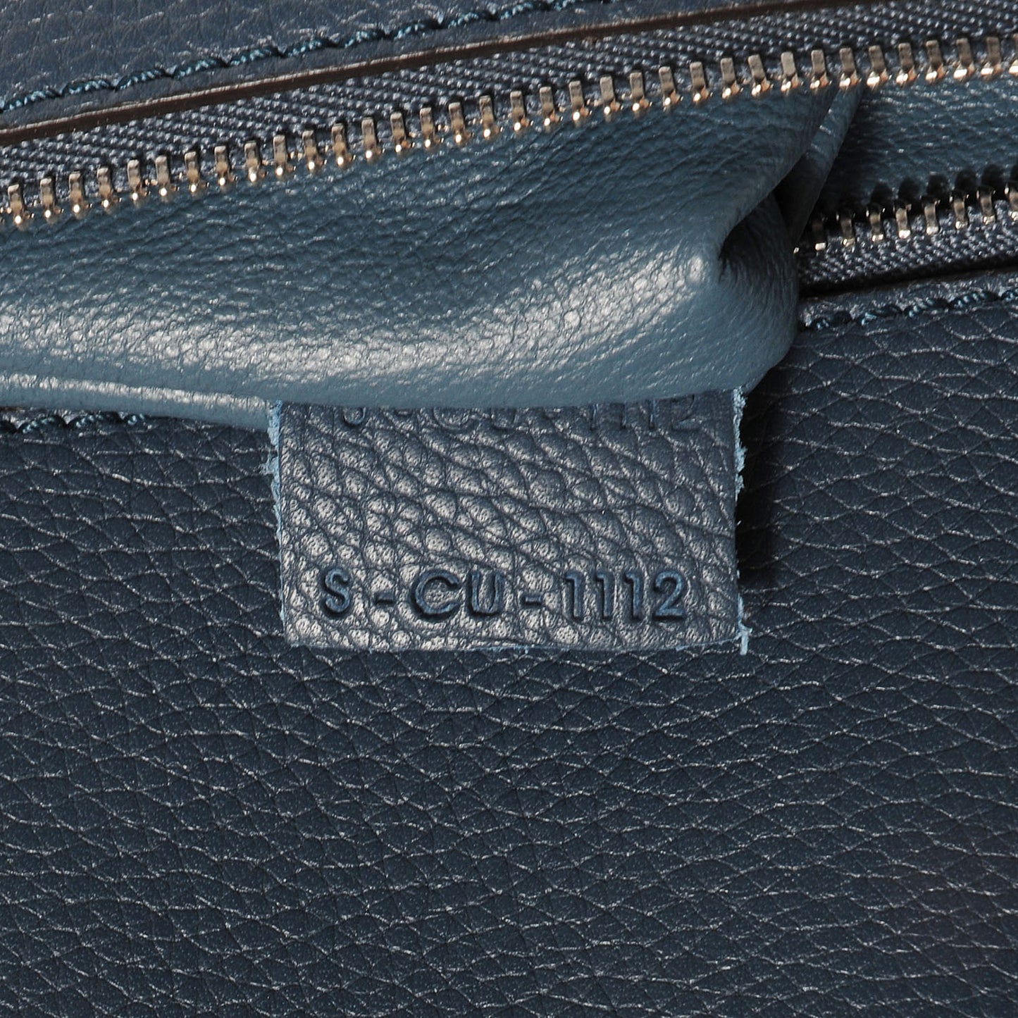Drummed Calfskin Suede Double Zip Trapeze Orage