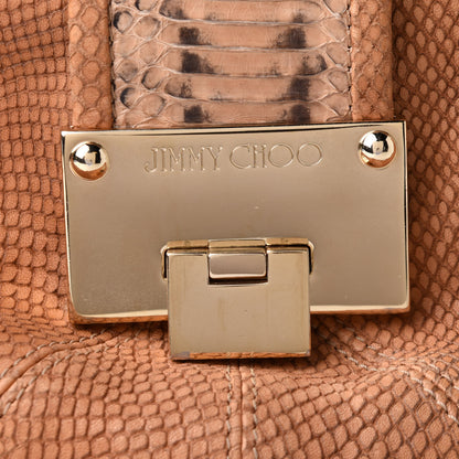 Jimmy Choo Snakeskin Embossed Calfskin Rahmyn Beige 8 of 10