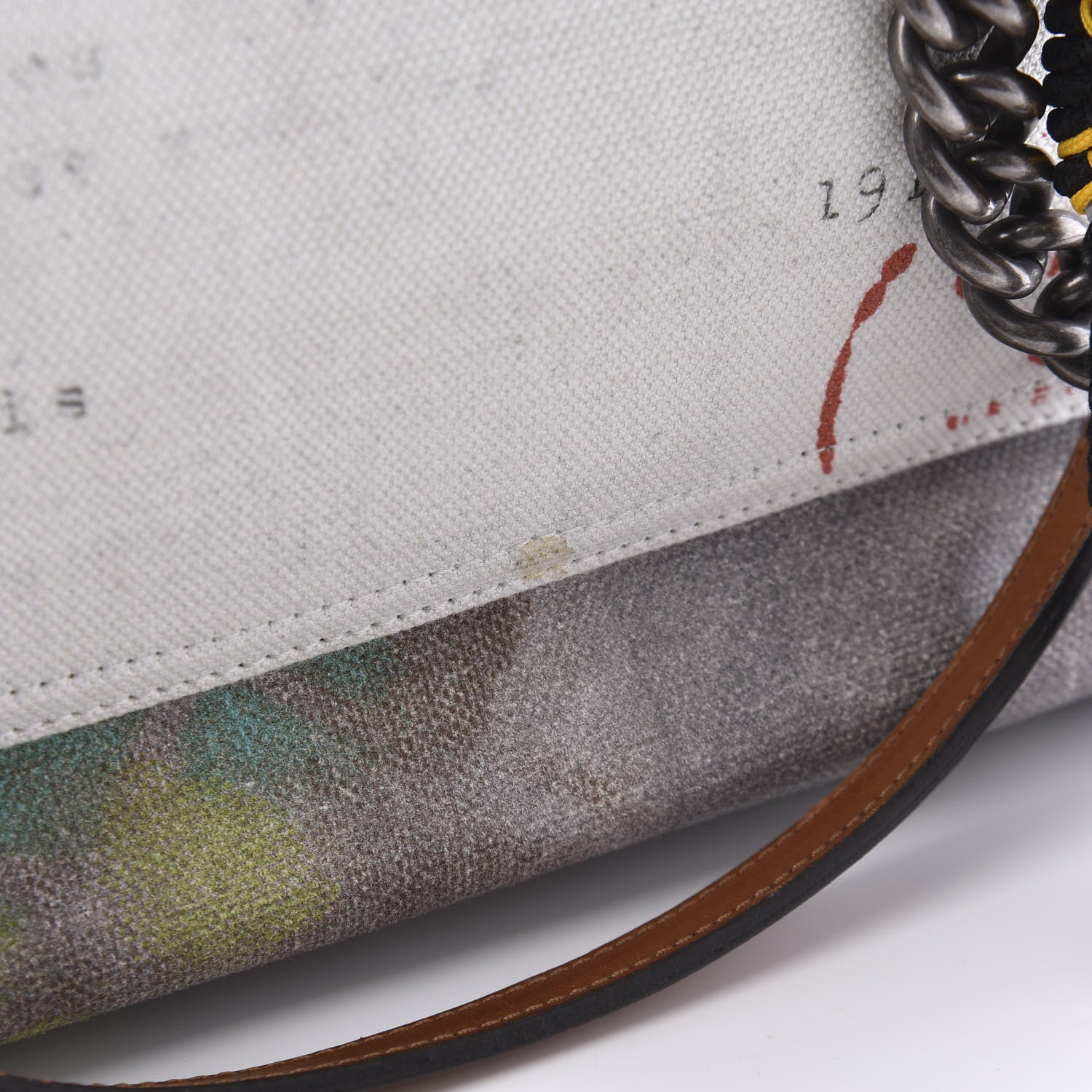 Chanel Canvas Large Graffiti Tote Grey 12 of 12