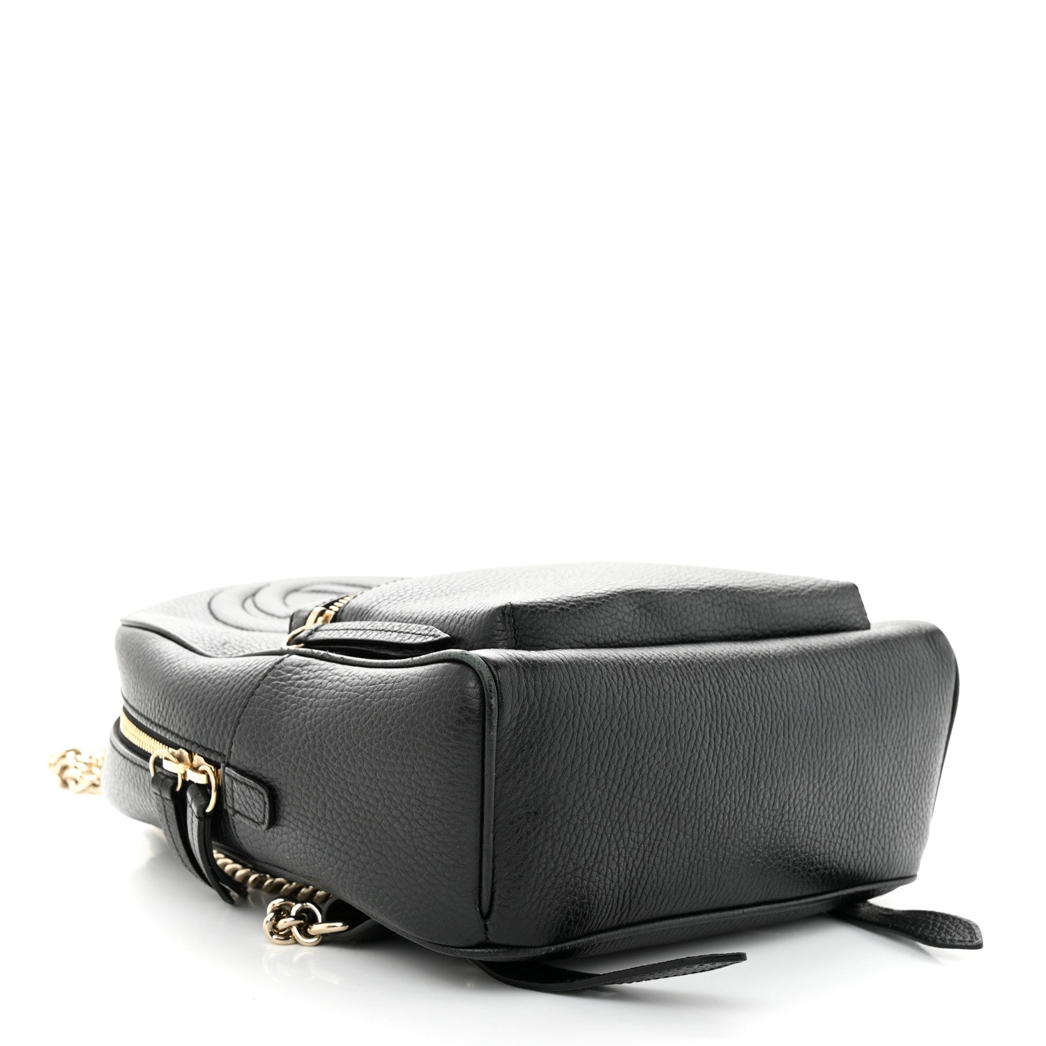 Gucci Pebbled Calfskin Soho Chain Backpack Black 4 of 17