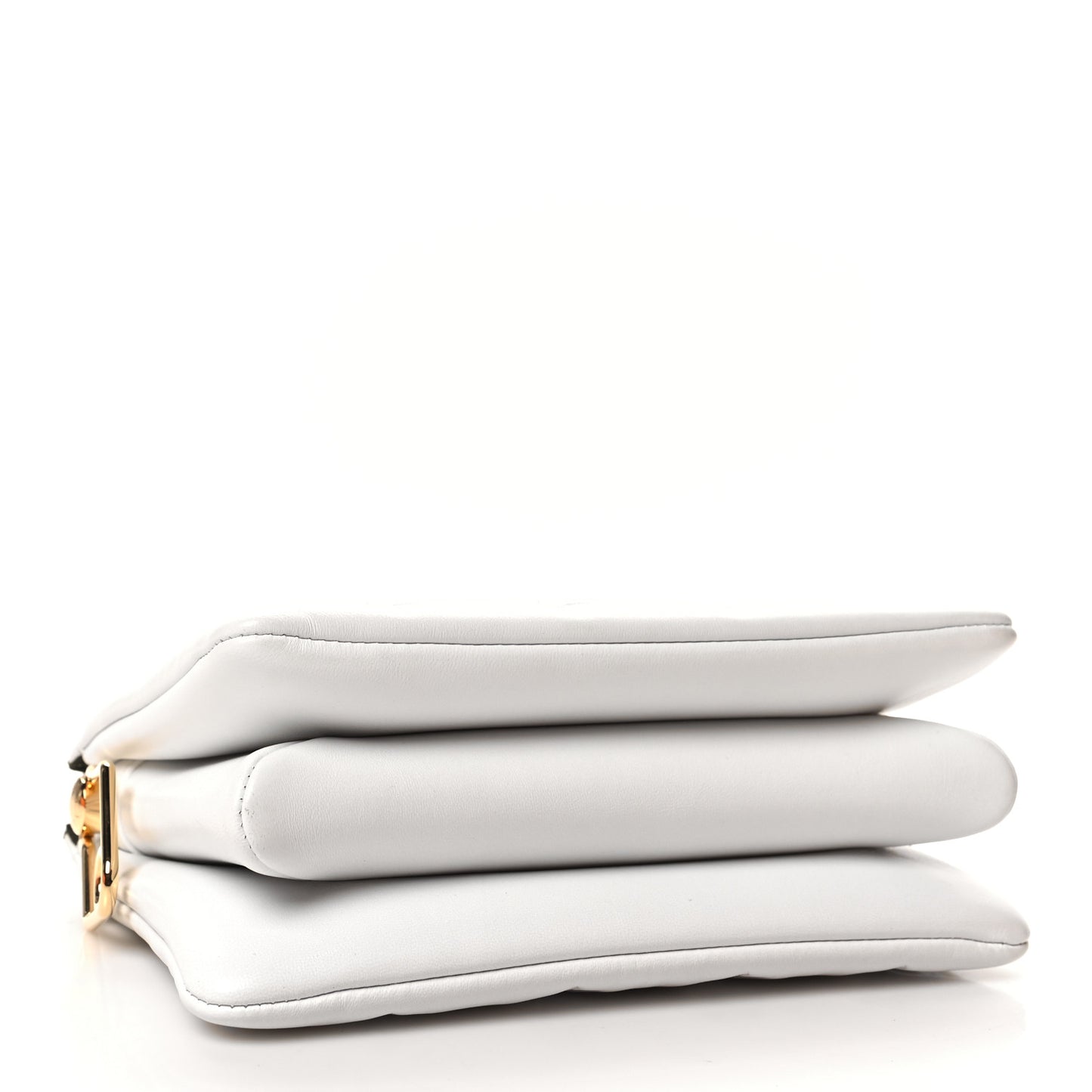 Lambskin Embossed Monogram Coussin BB White