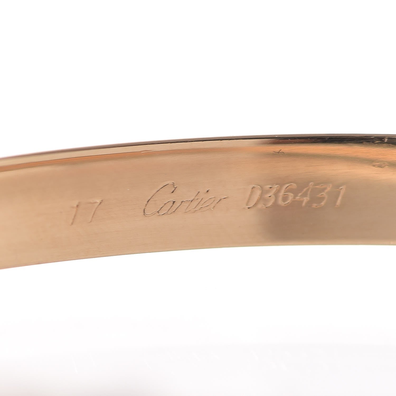 Cartier 18K Pink Yellow White Gold Trinity LOVE Bracelet 17 5 of 6