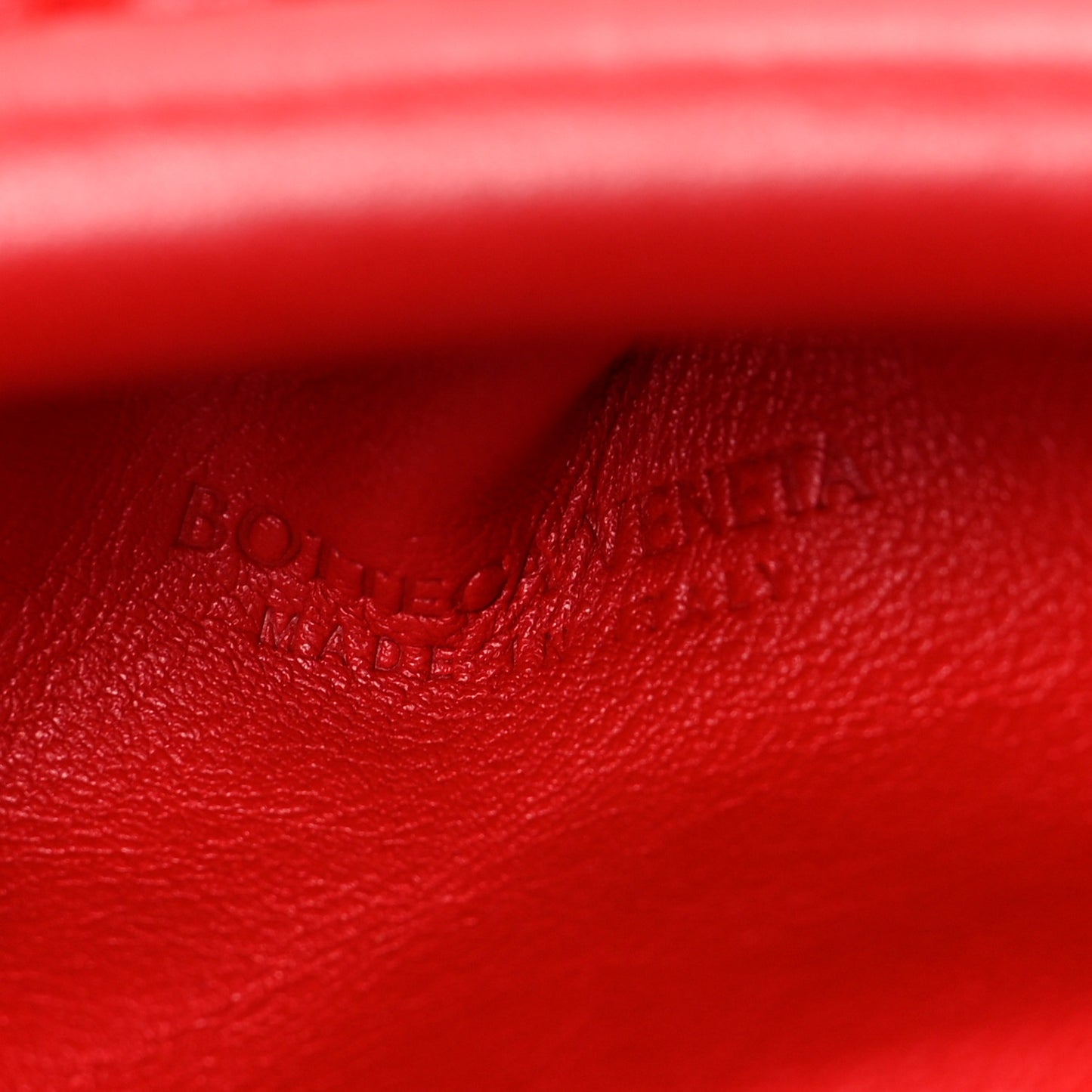Butter Calfskin The Mini Pouch Red