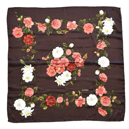 Chanel Silk CC Flower Square Scarf Multicolor 1 of 8
