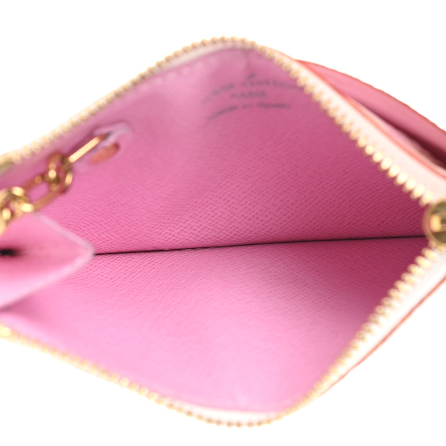 Monogram Multicolor Key Pouch White Litchi