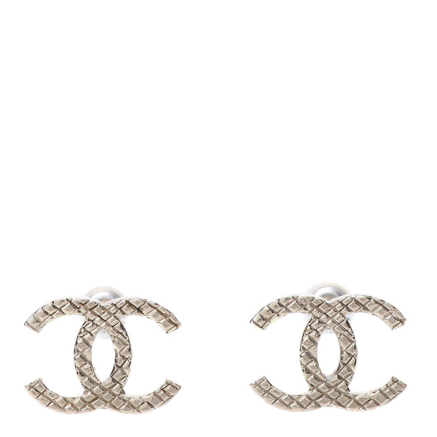 Chanel Quilted CC Earrings Gold 1 of 6