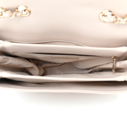Chanel Calfskin Stitched Flap Light Beige 5 of 10