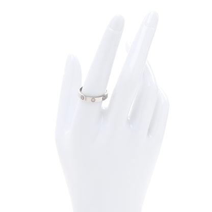 Cartier 18K White Gold 3.5mm LOVE Wedding Band Ring 58 8.5 2 of 4