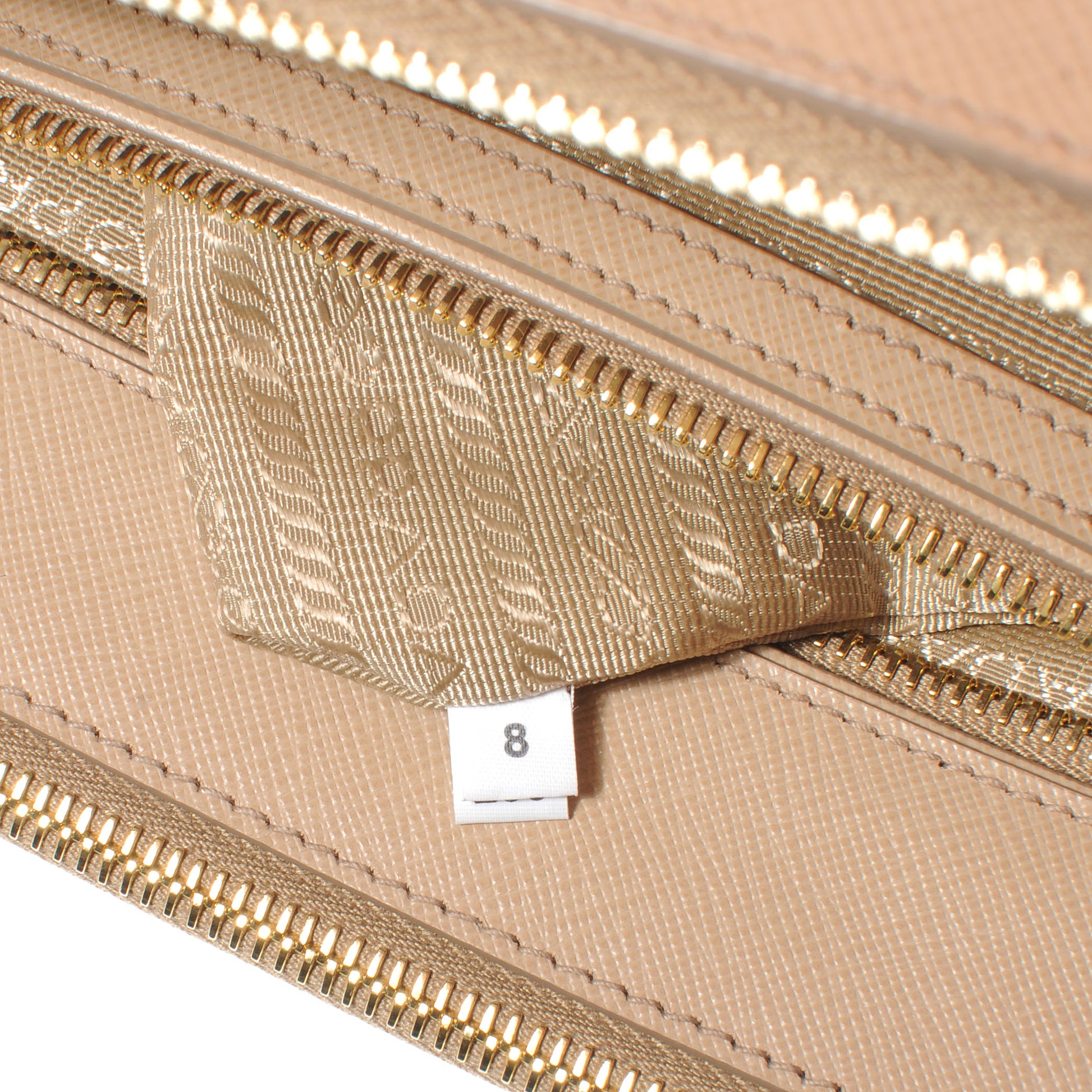 Prada Saffiano Lux Medium Tote Sabbia 7 of 10