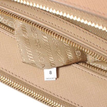 Prada Saffiano Lux Medium Tote Sabbia 7 of 10