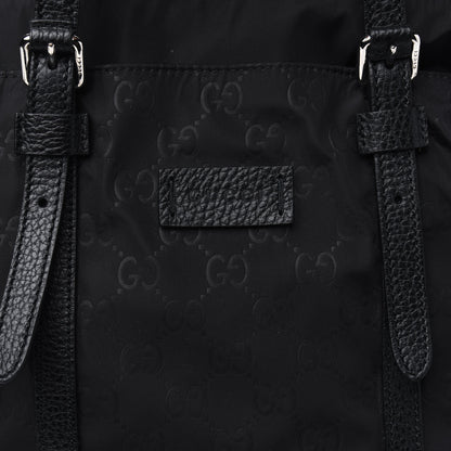 Gucci Nylon Monogram Medium Vertical Tote Black 5 of 5