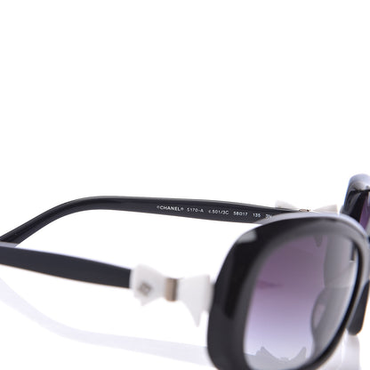 Chanel CC Bow Sunglasses 5170 Black 5 of 6