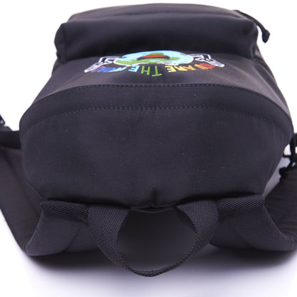 Balenciaga Nylon Embroidered You Are The World Explorer Backpack S Black 12 of 12