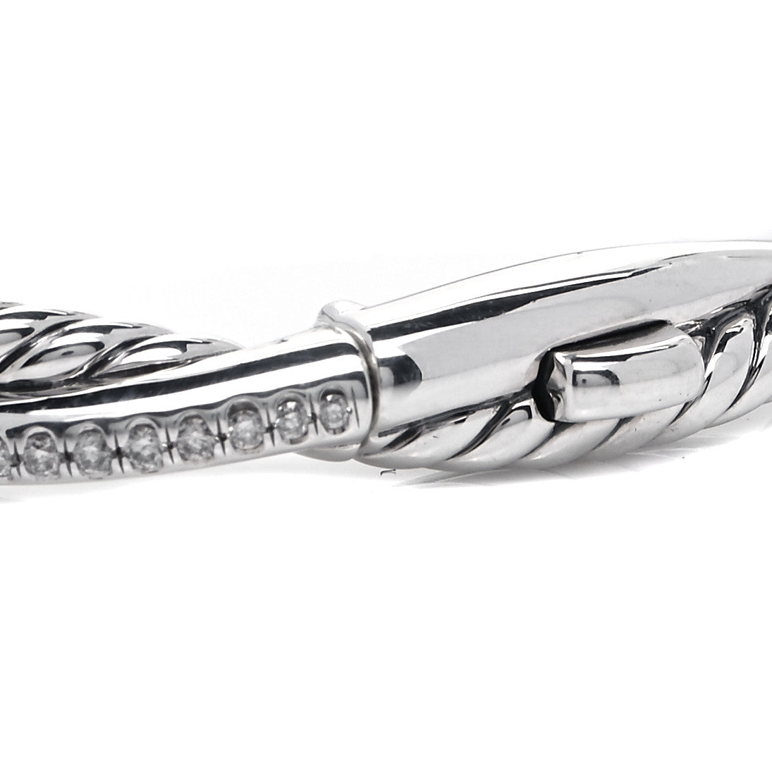 Sterling Silver Diamond Infinity Bracelet