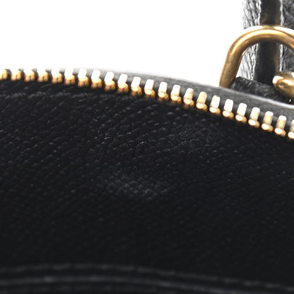 Balenciaga Signature Grained Calfskin XXS Ville Top Handle Bag Black White 11 of 13