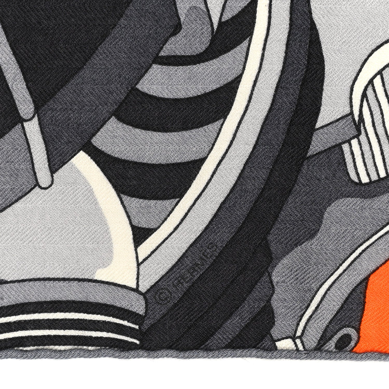 Hermes Cashmere Silk 600 Chevaux Shawl 140 4 of 5