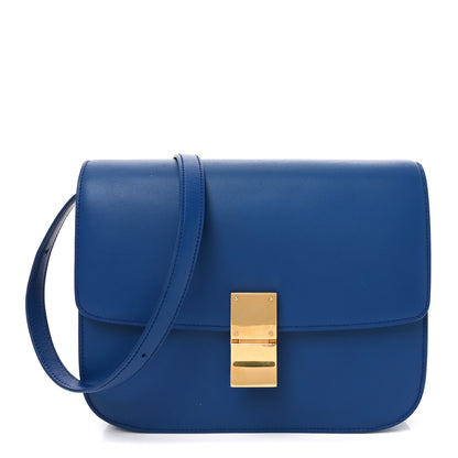 Celine Box Calfskin Medium Classic Box Flap Bag Indigo 1 of 10