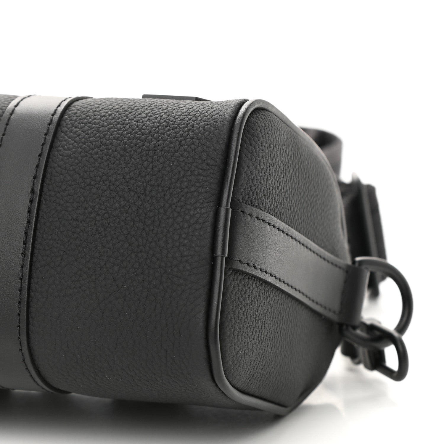 Louis Vuitton Grained Calfskin Aerogram Keepall XS Black 9 of 10