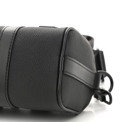 Louis Vuitton Grained Calfskin Aerogram Keepall XS Black 9 of 10
