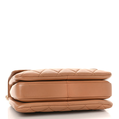 Chanel Lambskin Quilted Small Trendy CC Flap Dual Handle Bag Camel 4 of 9