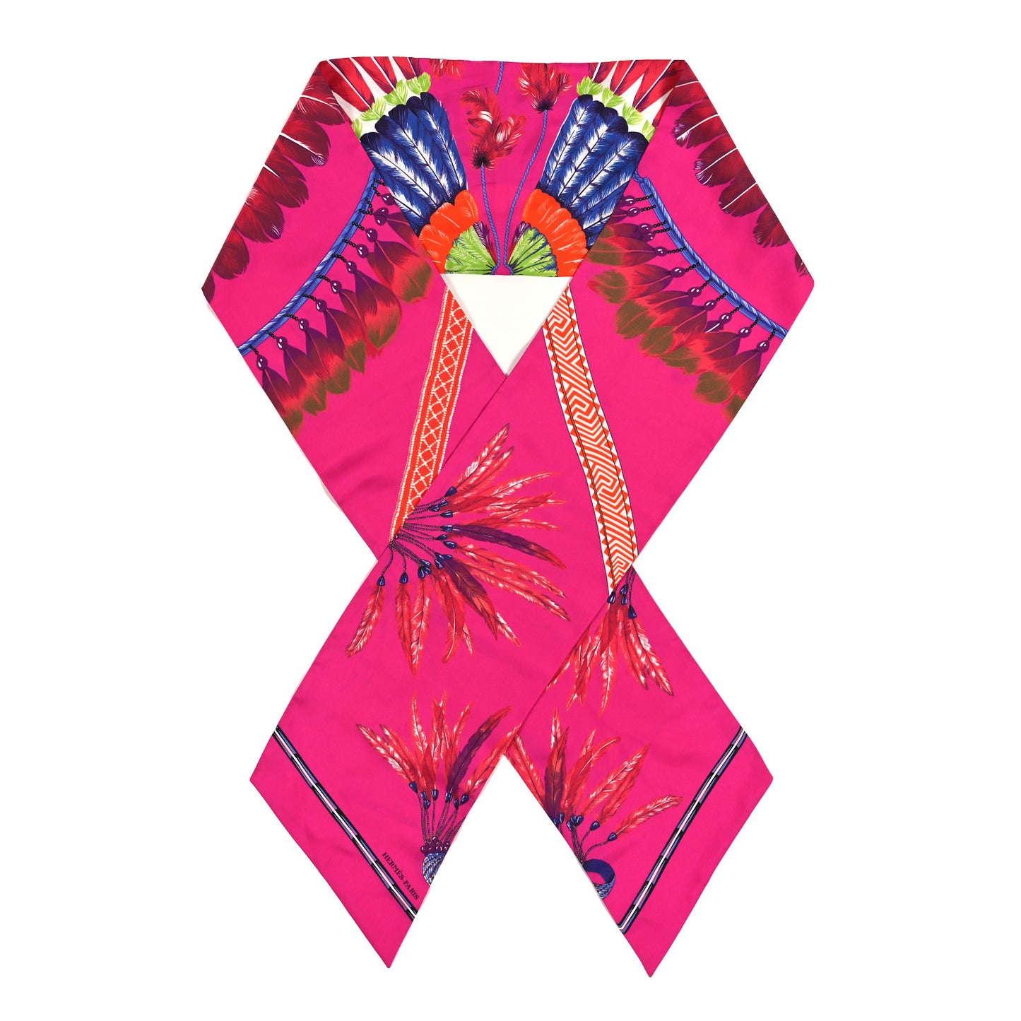 Silk Brazil Maxi Twilly Fuchsia