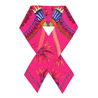 Hermes Silk Brazil Maxi Twilly Fuchsia 1 of 3