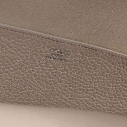 Hermes Taurillon Clemence Halzan 31 GM Craie 8 of 13