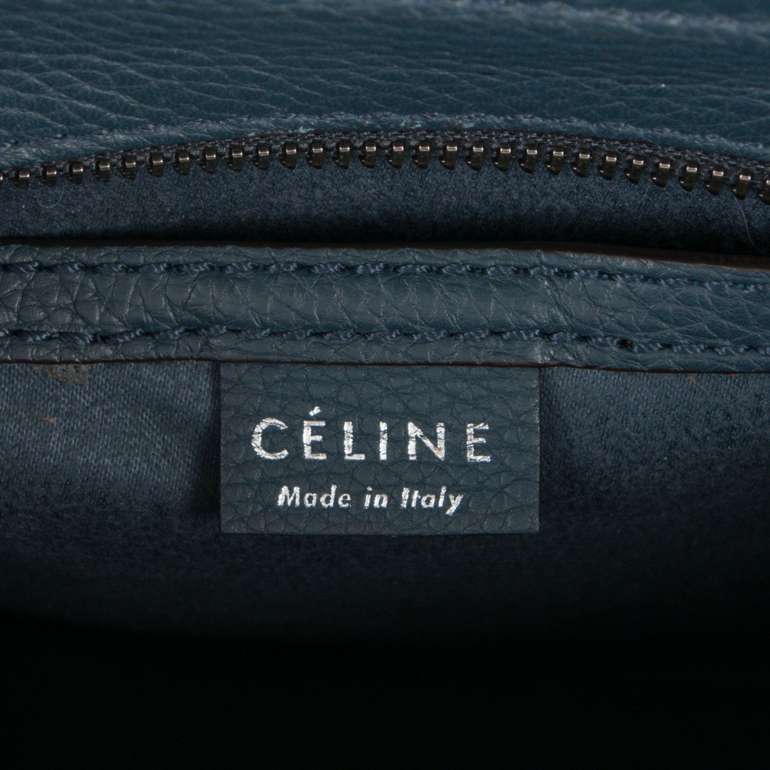 Celine Drummed Calfskin Nano Luggage Orage 7 of 7