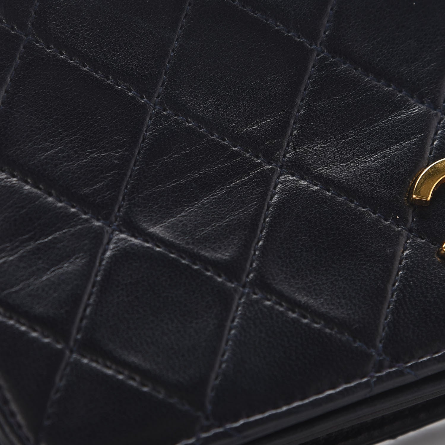 Chanel Lambskin Quilted Small Single Flap Bag Navy 9 of 9