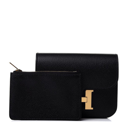 Hermes Epsom Constance Slim Wallet Black 1 of 5