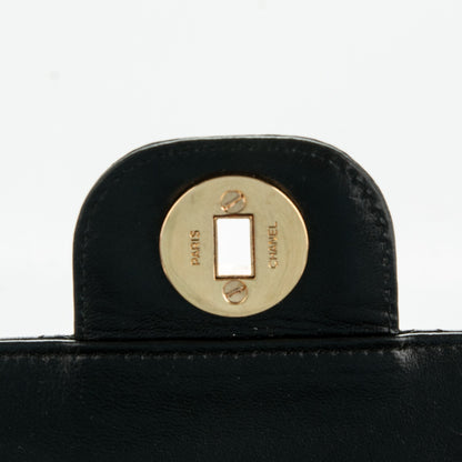 Chanel Lambskin Quilted Medium Double Flap Black 6 of 8