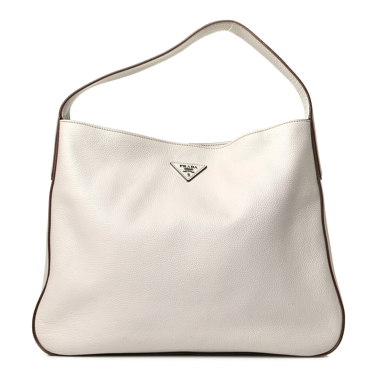 Prada Vitello Daino Hobo Bianco 1 of 4