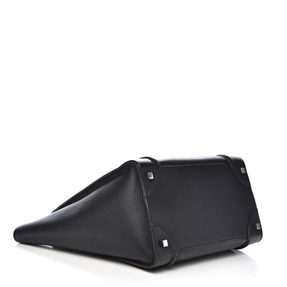 Celine Drummed Calfskin Mini Luggage Black 4 of 12
