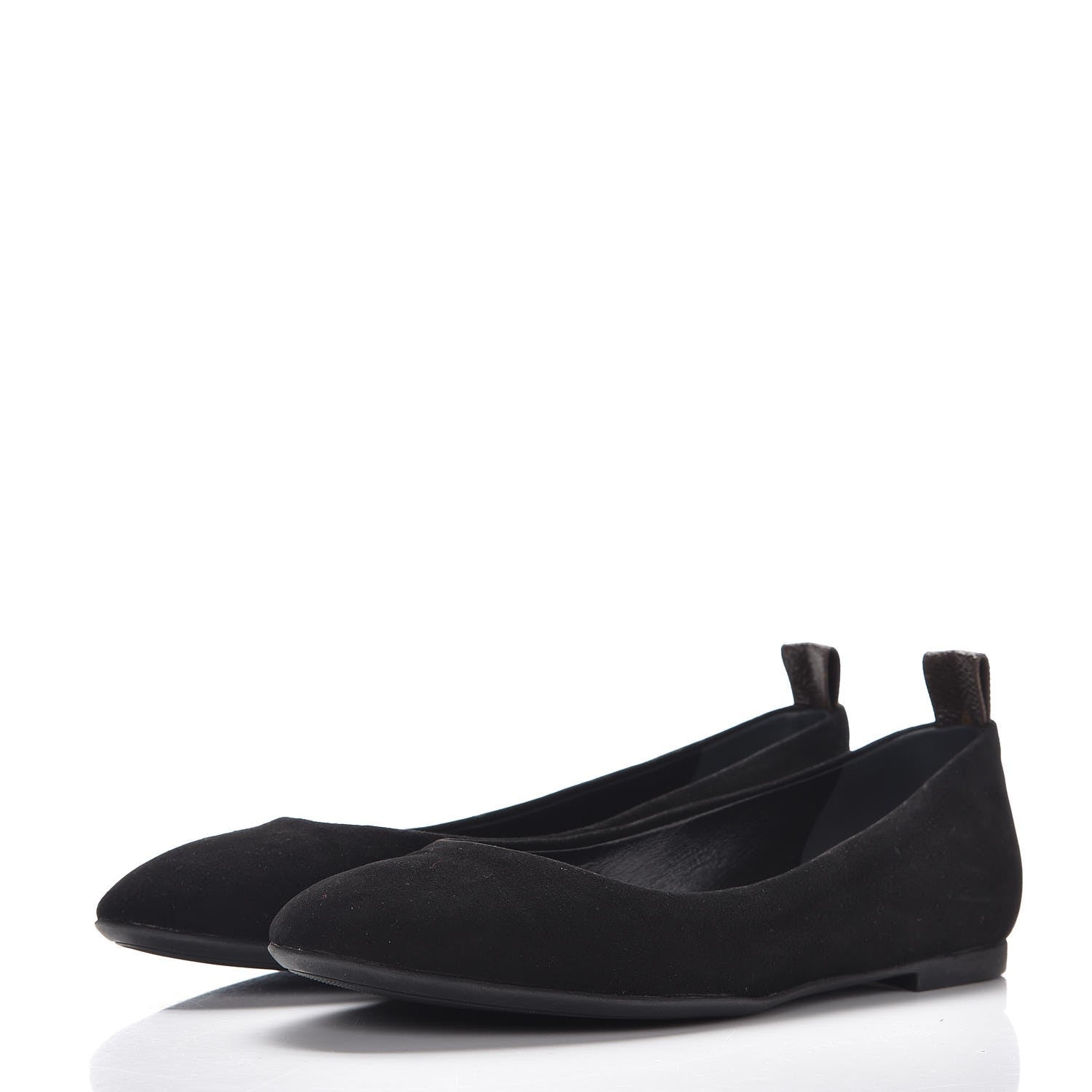 Louis Vuitton Suede Uniformes Ballet Flats 37 Black 3 of 10